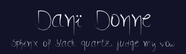 Danï Donne by skomii — Script Handwritten Font — thumbnail 2