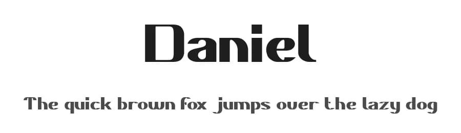 Daniel by weknow — Sans Serif Font