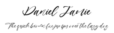 Daniel Jamie by Kong Font — Script Handwritten Font — thumbnail 1