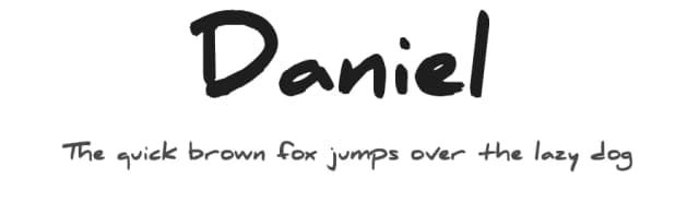 Daniel by Daniel Midgley — Script Handwritten Font