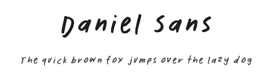Daniel Sans by Daniel Designs — Script Handwritten Font