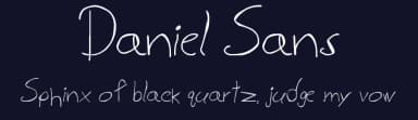 Daniel Sans by D.J. Taylor — Script Handwritten Font — thumbnail 2