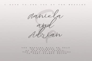 Daniela Font by Katie Holland — Script Handwritten Font — thumbnail 6