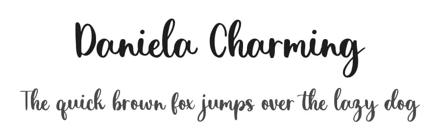 Daniela Charming by Sronstudio — Script Handwritten Font