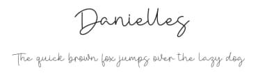 Danielles by Rometheme Std — Script Handwritten Font — thumbnail 1