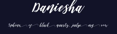 Daniesha by Masanis Studio — Script Handwritten Font — thumbnail 2