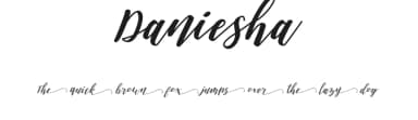 Daniesha by Masanis Studio — Script Handwritten Font — thumbnail 1