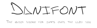 Danifont by Daniel Rodriguez — Script Handwritten Font — thumbnail 1