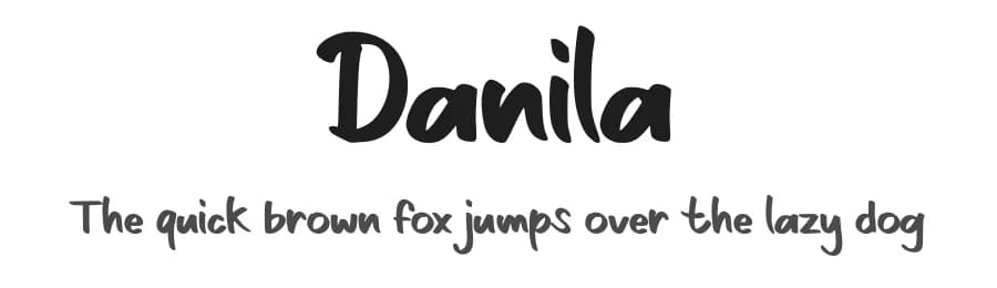 Danila by Letterayu — Script Handwritten Font
