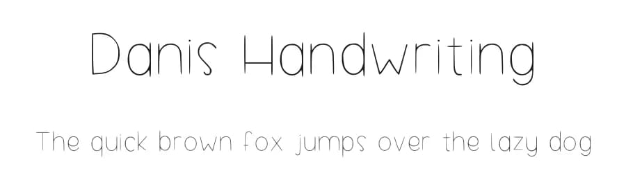 Danis Handwriting by Dani — Script Handwritten Font