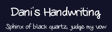 Dani's Handwriting by Danila — Script Handwritten Font — thumbnail 2