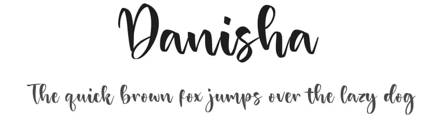 Danisha by Balpirick Studio — Script Handwritten Font
