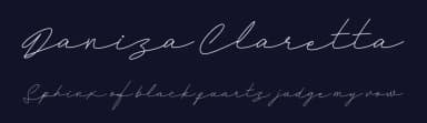 Daniza Claretta by InspiraType — Script Handwritten Font — thumbnail 2