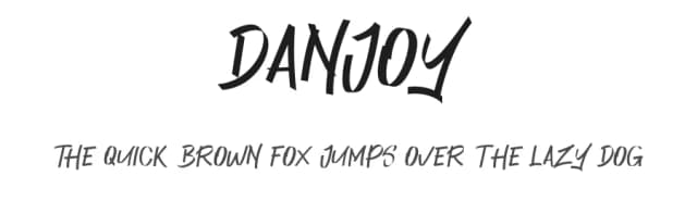 Danjoy by Albert Kalingga — Script Handwritten Font