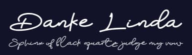 Danke Linda by aldedesign — Script Handwritten Font — thumbnail 2