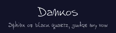 Dankos by brat Dule - visual communication — Script Handwritten Font — thumbnail 2