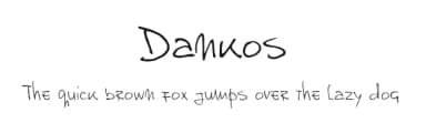 Dankos by brat Dule - visual communication — Script Handwritten Font — thumbnail 1
