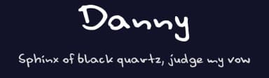 Danny by artcity — Script Handwritten Font — thumbnail 2