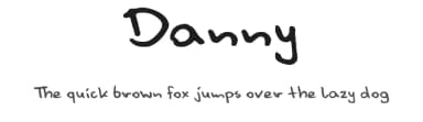 Danny by artcity — Script Handwritten Font — thumbnail 1