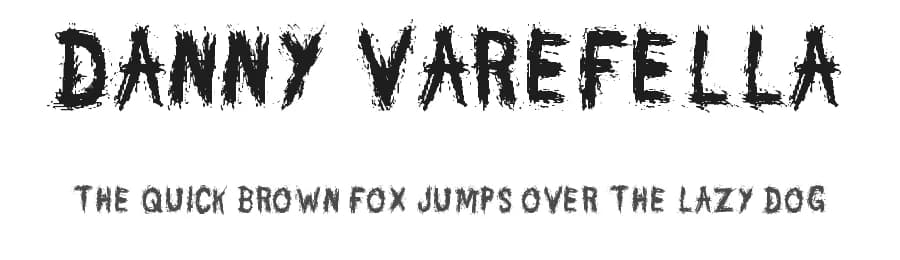 Danny Varefella by Danny Carbury — Script Handwritten Font