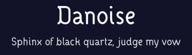 Danoise by Anthony Bossard — Sans Serif Font — thumbnail 2