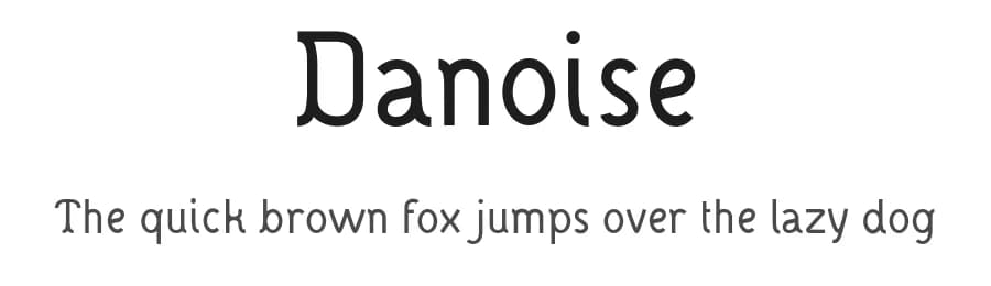 Danoise by Anthony Bossard — Sans Serif Font