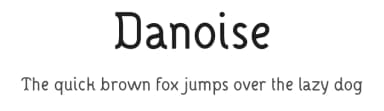 Danoise by Anthony Bossard — Sans Serif Font — thumbnail 1