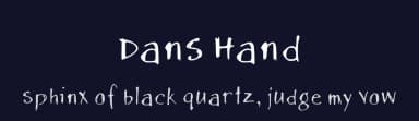 Dans Hand by Daniel Agostino — Script Handwritten Font — thumbnail 2