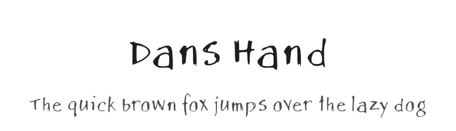 Dans Hand by Daniel Agostino — Script Handwritten Font