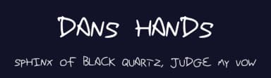 Dans Hands by Dan — Script Handwritten Font — thumbnail 2