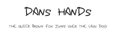 Dans Hands by Dan — Script Handwritten Font — thumbnail 1