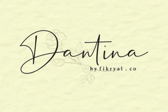 Dantina Font by Fikryal Studio — Script Handwritten Font