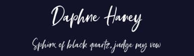 Daphne Haney by Damarletter — Script Handwritten Font — thumbnail 2