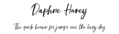 Daphne Haney by Damarletter — Script Handwritten Font — thumbnail 1
