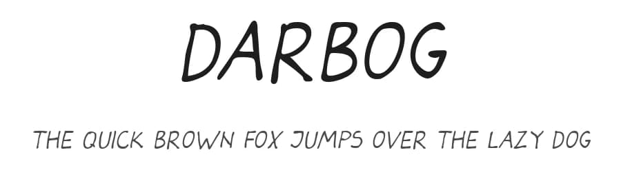 Darbog by Darko  Bogdanov — Script Handwritten Font