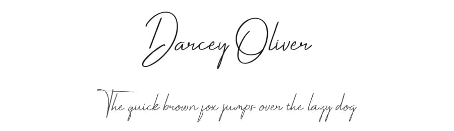 Darcey Oliver by Eldertype Studio — Script Handwritten Font