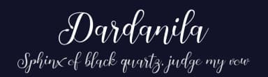 Dardanila by Utopia 19 — Script Handwritten Font — thumbnail 2