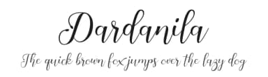 Dardanila by Utopia 19 — Script Handwritten Font — thumbnail 1