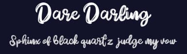 Dare Darling by Vunira Design — Script Handwritten Font — thumbnail 2