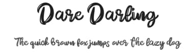 Dare Darling by Vunira Design — Script Handwritten Font — thumbnail 1