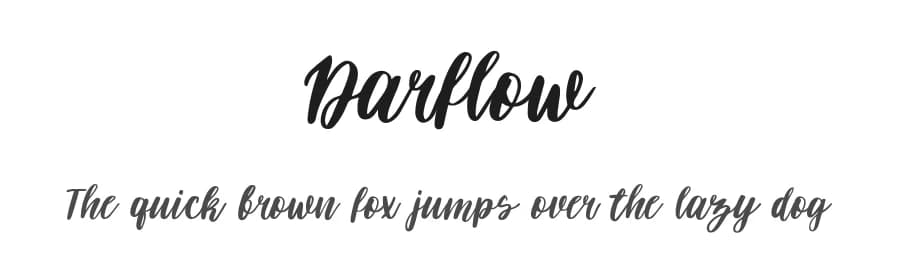 Darflow by Mr. Typeman — Script Handwritten Font