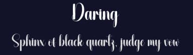 Daring by Andi Moz — Script Handwritten Font — thumbnail 2