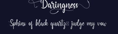 Daringness by VinType — Script Handwritten Font — thumbnail 2