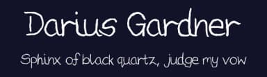 Darius Gardner by Darius Gardner — Script Handwritten Font — thumbnail 2