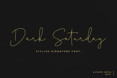 Dark Saturday Font by Cherryline Master — Script Handwritten Font — thumbnail 1