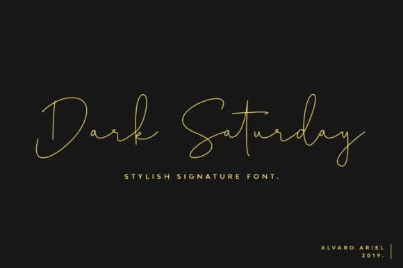 Dark Saturday Font by Cherryline Master — Script Handwritten Font