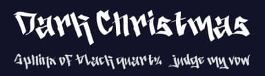 Dark Christmas by Yoga Letter — Script Handwritten Font — thumbnail 2