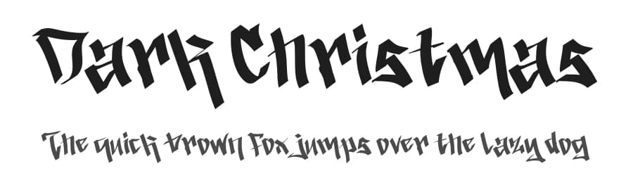 Dark Christmas by Yoga Letter — Script Handwritten Font
