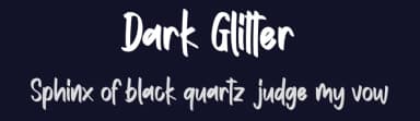 Dark Glitter by Vunira Design — Script Handwritten Font — thumbnail 2