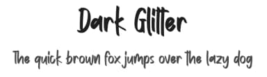 Dark Glitter by Vunira Design — Script Handwritten Font — thumbnail 1